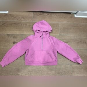 lululemon Pink Scuba Half-Zip Hoodie